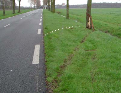 choc latéral arbre